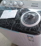 奥克斯（AUX）洗+脱13公斤洗衣机大容量半自动洗衣机宿舍家用双缸小型波轮双桶洗衣机迷你洗脱一体 透明黑（洗涤8KG+脱水5KG） 实拍图