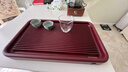 锦格德国电木茶盘家用高密度德料32支电胶木泡茶台高档茶具干泡茶托盘 德国电木紫檀料长50宽30高5cm 实拍图
