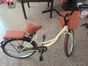 EG7自行车成人女士轻便单车通勤上班变速普通亲子复古男式 【基础款】单速-黄 24英寸【适合:145-165cm】 实拍图