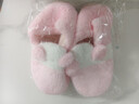 包跟棉拖鞋女家居棉拖女士月子鞋居家棉鞋冬季带跟毛拖鞋毛毛鞋男 粉红色 38-39码（适合37-38码） 实拍图