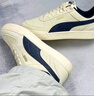 彪马（PUMA）美式复古透气小白鞋男女休闲厚底板鞋运动鞋CAVEN 391939 海军蓝-白色-05 35.5 实拍图