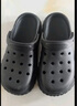 俞兆林（YUZHAOLIN）洞洞鞋男女EVA沙滩鞋凉拖鞋轻盈外穿拖鞋 YG519 黑色光版  42-43  实拍图
