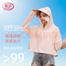 浪莎（LangSha）防晒衣女士冰丝款高倍防晒防紫外线凉感连帽夏季透气披肩皮肤衣服 实拍图