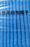 鸣固 一次性头套帽子厨房防尘帽条形帽 网帽 无纺布帽子 防尘 蓝色双筋100只 CW778778 实拍图