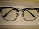 蔡司（ZEISS）镜片近视眼镜框男半框防蓝光辐射可配带散光度数眼睛女钛合金镜架 升级钛材 黑银 配蔡司钻立方1.56防蓝光 0-400度 实拍图