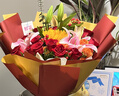 馨仪鲜花速递玫瑰向日葵康乃馨花束生日礼物全国同城配送 向日葵玫瑰百合混搭花束 实拍图