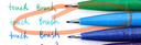 派通（Pentel）彩色软毛笔秀丽笔 弹性笔尖水性笔Touch手帐书信贺卡用 SES15C天蓝色/单支装 实拍图