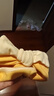 爱宝适婴儿帽子春秋宝宝胎帽新生儿睡眠帽婴幼儿蝴蝶结囟门帽T023奶黄 实拍图