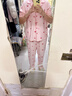 蕉内520H睡衣男女士法兰绒情侣家居服套装带杯微绒春秋季38女神节礼物 【女士】樱桃-荷粉 L 实拍图