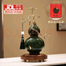 赟娅中式客厅玄关陶瓷富贵青松葫芦摆件家居办公室工艺装饰品乔迁礼物 富贵青松葫芦【礼盒款】实木底座 实拍图