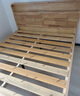 起凤广东佛山家具床实木床橡胶木现代北欧双人床主卧原木床简约风木床 单床（原木色软包款） 1800mm*2000mm  框架结构 实拍图