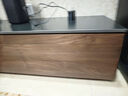 源氏木语实木电视柜黑胡桃木落地储物柜意式客厅岩板拼接地柜3.2m拼接款 实拍图