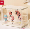 得力（deli）【盲盒展示架-可摆12个】三层盲盒展示盒 亚克力盲盒柜 泡泡玛特桌面收纳盒【前翻盖】 PK156 实拍图