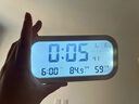 码仕 闹钟学生儿童温湿度计室内电子感光儿童夜光LCD液晶床头钟开学必备典雅白开学季新年礼物 实拍图