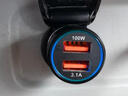 纽曼（Newmine）车载充电器120W超级快充闪充汽车转换器usb快充头新能源车也适用 【升级115W】超级闪充-太空灰 实拍图