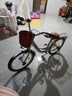 361°大儿童自行车女学生公主单车6-18岁双刹舒适脚踏单车带车篓后座架 辐条轮 【奶油白】98%已安装 20寸【身高125-155cm】约6-13岁 实拍图