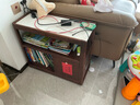 源氏木语 轻奢沙发边柜侧边柜岩板边几角几实木北欧客厅窄移动边桌 橡木胡桃色0.3m边几鱼肚白H00J26 实拍图