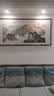 盛桢国画山水画靠山图中式客厅风景挂画办公室沙发背景墙装饰画风水画 B款【紫气东来】 大四180*88cm(实木框+有机玻璃) 实拍图