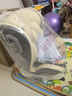 Heekin德国 儿童安全座椅汽车用0-4-12岁婴儿宝宝360度旋转ISOFIX硬接口 尊享灰(遮阳棚+上拉带+侧保护) 实拍图