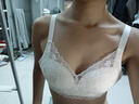 曼可娇内衣女无钢圈薄款大胸显小胸聚拢舒适透气收副乳防下垂调整型文胸 实拍图