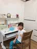 佩奇状元儿童桌椅套装实木手摇可升降桌子学生写作业家用写字简约大白桌 100cm抽屉款-书柜+阅读架 实拍图