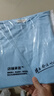 2025年新款夏装纯棉短袖t恤韩系宽松圆领休闲薄款大码上衣体恤衫 浅蓝【纯色】 M 【建议80-100斤】 实拍图