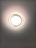 四季沐歌（MICOE）轻奢卧室灯 客厅吸顶灯led 后现代北欧大气简约餐厅书房 纯白-45W三色调光【全光谱】直径43cm 实拍图