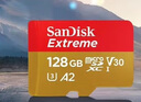 闪迪（SanDisk）128GB TF(MicroSD)内存卡 4K极速金卡A2 V30 U3行车记录仪 运动相机无人机 监控存储卡 读190MB/s 实拍图