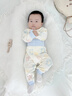 优奇婴儿衣服宝宝纯棉护肚内衣套装春秋新生儿睡衣秋衣秋裤分体两件套 春秋【纯棉】印花蓝 66 实拍图