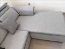田园驿站意式实木沙发纳米免洗科技布艺沙发客厅大小户型现代简约懒人单人 双人位+单人位+贵妃2.75米 【升级款】天然乳胶坐垫 实拍图