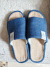 始丰【透气吸汗】亚麻拖鞋男士特大码居家静音布拖鞋女室内舒适麻拖鞋 藏青【吸汗防臭】 48-49 【适合47-48码】 实拍图