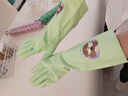 希艺欧家务加厚手套耐磨耐用防水洗衣服洗碗无味厨房聚力胶S/M/L 中号M一双 实拍图