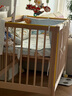 babycare婴儿床0-3岁宝宝实木床儿童床高度可调可移动多功能拼接床蒙柯PRO 实拍图