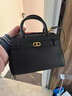 CHARLES&KEITH鳄鱼纹凯莉包手提斜挎婚包包女包生日礼物CK2-50270880-1 Black黑色 S 实拍图