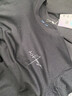 回力（Warrior）纯棉t恤男秋冬新款重磅运动上衣男士宽松打底长袖体恤 黑色  2XL 实拍图