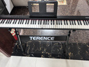 特伦斯电子琴88键成人儿童智能折叠钢琴X61A/V20手卷钢琴键盘乐器 V20典雅黑+专用琴包+Z型琴架 实拍图