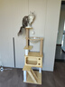 MinkSheen【加粗加高款】猫爬架大型猫窝夏天宠物猫玩具猫抓板猫跳台剑麻 木制豪华多窝款1.38m 实拍图