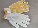 星工（XINGGONG）手套劳保线手套黄点胶防滑耐磨点塑加大加厚工业干活工作手套6付XGS-D1 实拍图