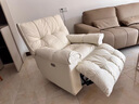 席棠月休闲云朵单人沙发电动单椅躺椅客厅多功能阳台旋转懒人沙发椅子 [德芙绒]奶白色JY60-22 手动伸展 实拍图