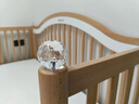 哈卡达（HAGADAY）婴儿床无缝拼接床实木婴儿儿童大床新生儿宝宝床 单床+10cm4D空气床垫+天鹅白床围 200*80cm 实拍图