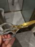 金达日美剪刀小号学生手工文具剪裁缝剪刀不锈钢办公剪刀金色 实拍图