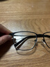 依视路（ESSILOR） 钻晶系列高清耐磨防蓝光近视超薄镜片专业配度数眼镜架男女镜框 金属-全框-2062GY-透明灰 镜框+依视路膜御防蓝光1.56现片 实拍图