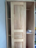 鸿蓝推拉门衣柜松木经济型全实木大衣橱现代简约家用滑动卧室衣柜 长80深50高200(送货入户 自己安装) 原木无漆【现货】 实拍图