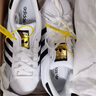 阿迪达斯adidas三叶草贝壳头SUPERSTAR男女休闲鞋EG4958 36.5码 实拍图