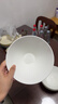 红牡丹景德镇骨瓷饭碗家用陶瓷斗笠碗釉下彩大号吃面碗简约沙拉碗泡面碗 纯白7.5英寸斗笠面碗2个 实拍图