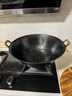 夏老大非遗生铁锅 双耳铸铁炒锅古法无涂层物理不易粘炒锅圆底炒菜锅40 实拍图