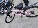 凤凰山地自行车内走线品牌变速青少年男女竞赛车自行车成人 坦途510 钢架辐条轮-彩云粉 24寸【适合145-170cm】 24速 实拍图