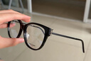 圣罗兰YSL超轻近视光学眼镜架时尚休闲镜框男女章若楠同款素颜框SL M48O SL M48O_BF-002银色LOGO 实拍图