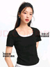 森马（Semir）短袖t恤女短款假两件百搭上衣25夏装显瘦U领套头衫109325100015 实拍图