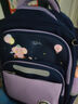 Edison小学生书包女1-3年级轻便反光多隔层校园儿童背包 2391-2紫色 实拍图